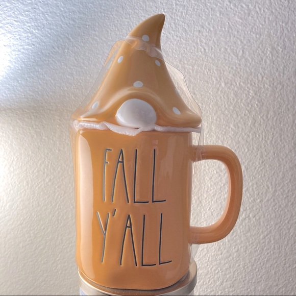 Rae Dunn Fall Y’all Gnome Mug with lid - Picture 1 of 3